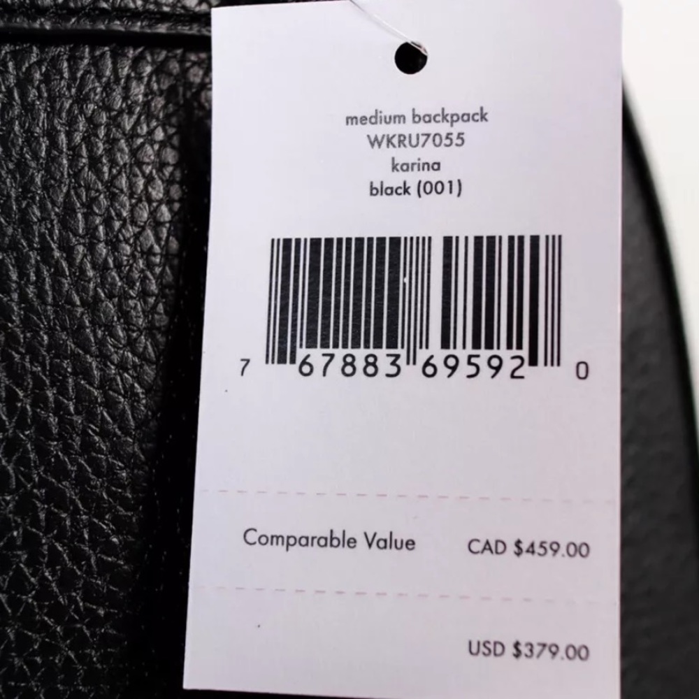 KATE SPADE Medium Karina backpack black NWT - Picture 8 of 8